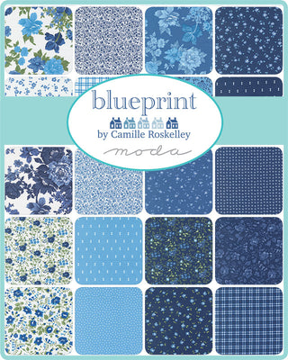 Moda Blueprint Line of Quilting Fabrics by Camille Roskelley - One Yard Cuts (333)