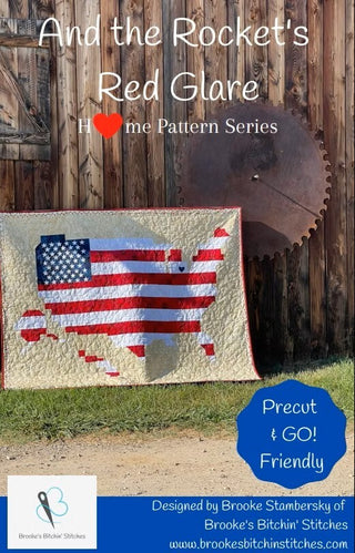Brooke Stambersky's And The Rocket's Red Glare Home Pattern Series 84" x 64" Pixelated