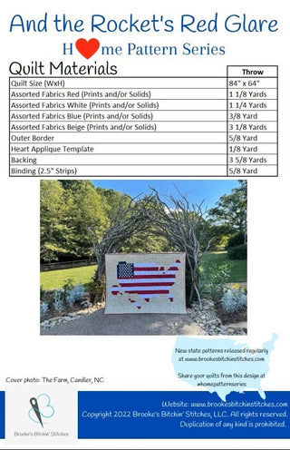 Brooke Stambersky's And The Rocket's Red Glare Home Pattern Series 84" x 64" Pixelated