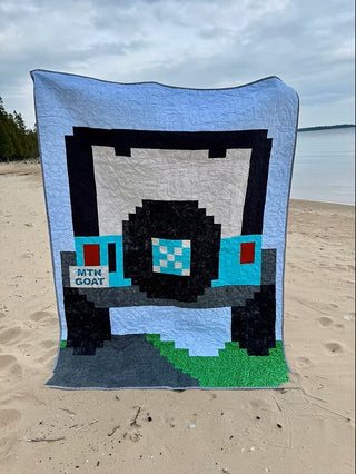 Brooke Stambersky's Beep You Later Pattern 60" x 84" Pixelated Jeep