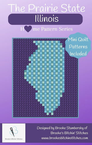 Brooke Stambersky's Illinois Pattern for The Prairie State 60" x 72" Pixelated