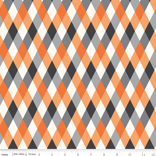Halloween Quilting Fabric Riley Blake Frank and Friends Line by My Minds Eye - Diamonds