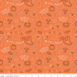 Riley Blake Frank and Friends My Minds Eye Halloween Icons Orange