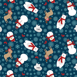 Riley Blake A Perfect Winter by Lori Whitlock Main Navy