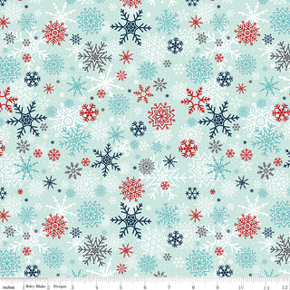 A Perfect Winter (Snowflakes) by Lori Whitlock for Riley Blake Designs - One Yard Cuts
