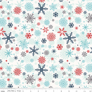 A Perfect Winter (Snowflakes) by Lori Whitlock for Riley Blake Designs - One Yard Cuts