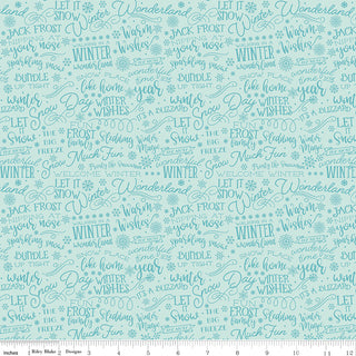 A Perfect Winter (Text) by Lori Whitlock for Riley Blake Designs - One Yard Cuts