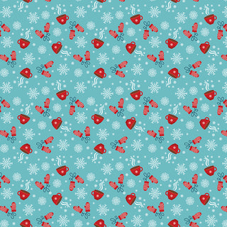 Riley Blake A Perfect Winter by Lori Whitlock Cocoa Blue