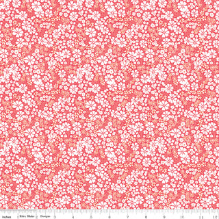 Riley Blake Chasing Rainbows Everbloom Guava by Leslie Ryan of Blooming Boldly