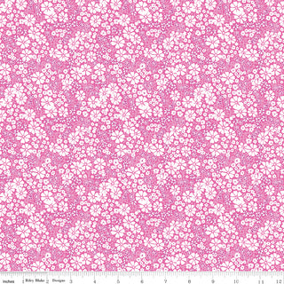 Riley Blake Chasing Rainbows Everbloom Pink by Leslie Ryan of Blooming Boldly