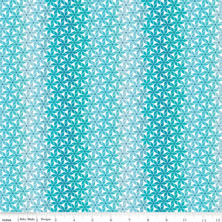 Riley Blake Chasing Rainbows Stellar Weave Aqua by Leslie Ryan of Blooming Boldly