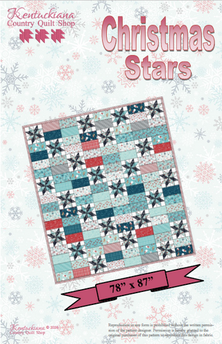 Christmas Stars Kit using A Perfect Winter by Riley Blake Designs