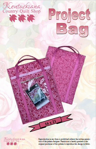 Project Bag Pattern by Lisa McCabe of Kentuckiana County Quilt Shop