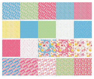 Painted Petals (Blossoms) for Riley Blake by Lila Tueller - One Yard Cuts