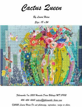Laura Heine Cactus Queen Collage Pattern
