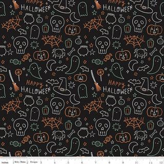 Halloween Quilting Fabric Riley Blake Frank and Friends Line by My Minds Eye