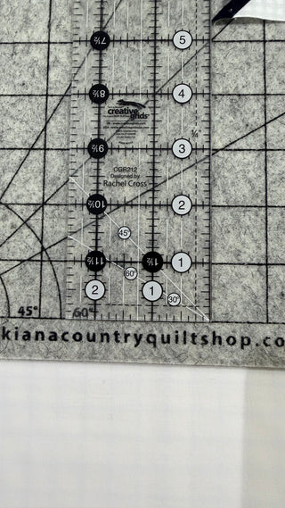 13 1/2" Square New Zealand Wool Pressing Mat - Grid Printed
