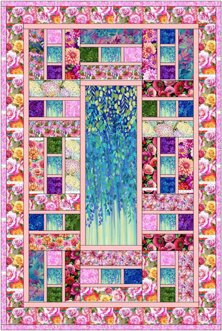 Pastel Blooms Quilt Pattern by Lisa McCabe 52 1/2 x 78