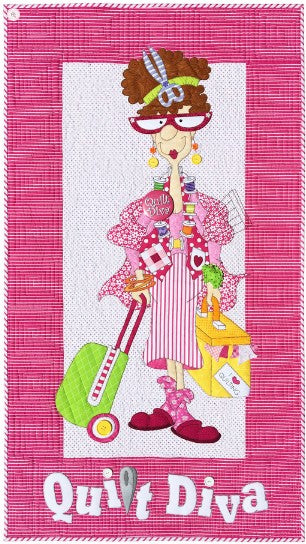 Amy Bradley Designs ABD169 Quilt Diva (includes Quilt Diva Button)