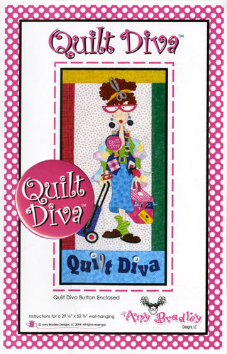 Amy Bradley Designs ABD169 Quilt Diva (includes Quilt Diva Button)