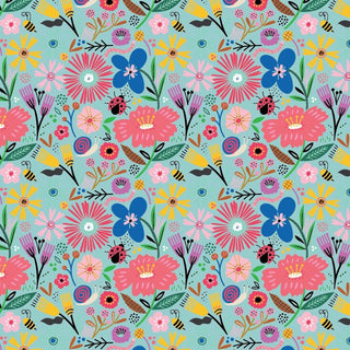 Hey Love Bug whimsical design with bugs and critters by McKenzie Elston
