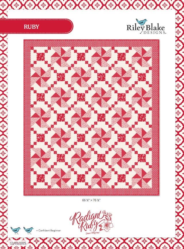 Riley Blake Red Delicious- Ruby Quilt Kit 66 1/2" x 76 1/2"